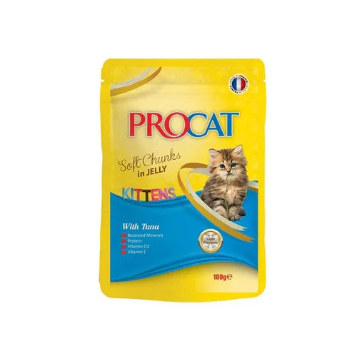 Procat Kitten Wet Food Tuna Pouch 100g - Tailix
