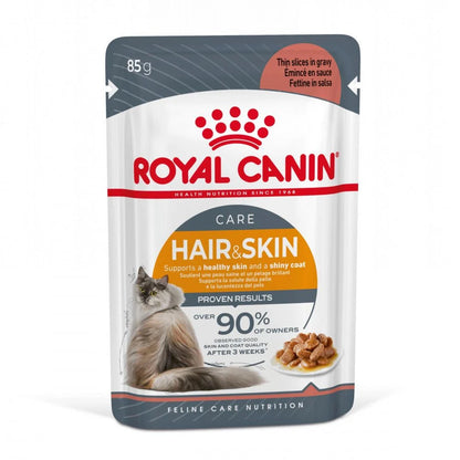 Royal Canin Hair&Skin Cat Wet Food Gravy Pouch 85g