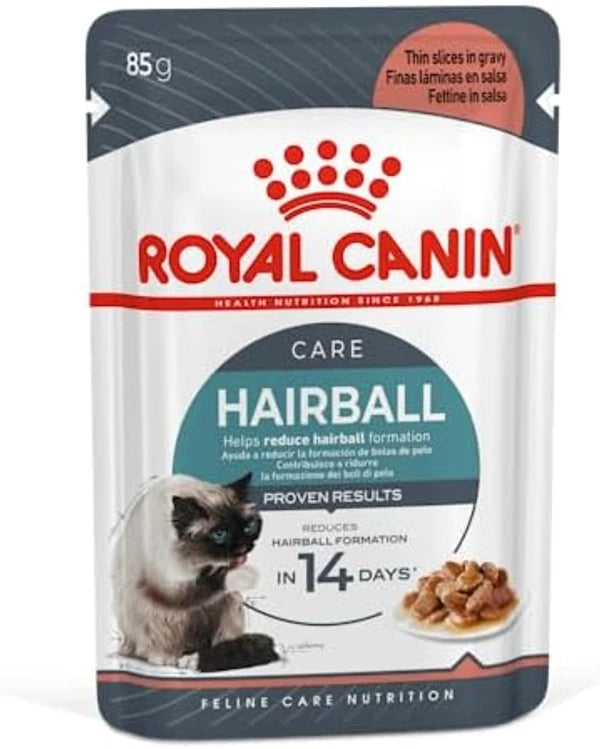 Royal Canin Hairball Cat Wet Food Gravy Pouch 85g