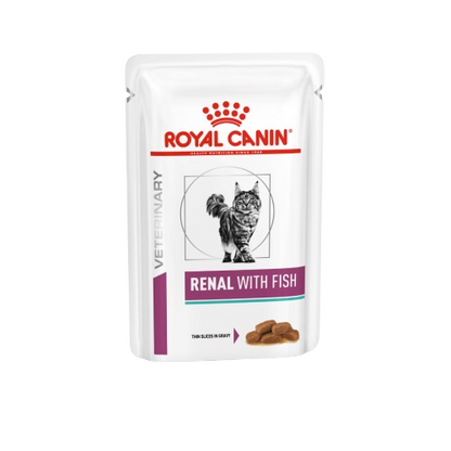 Royal Canin Renal Cat Wet Food Fish Gravy Pouch 85g