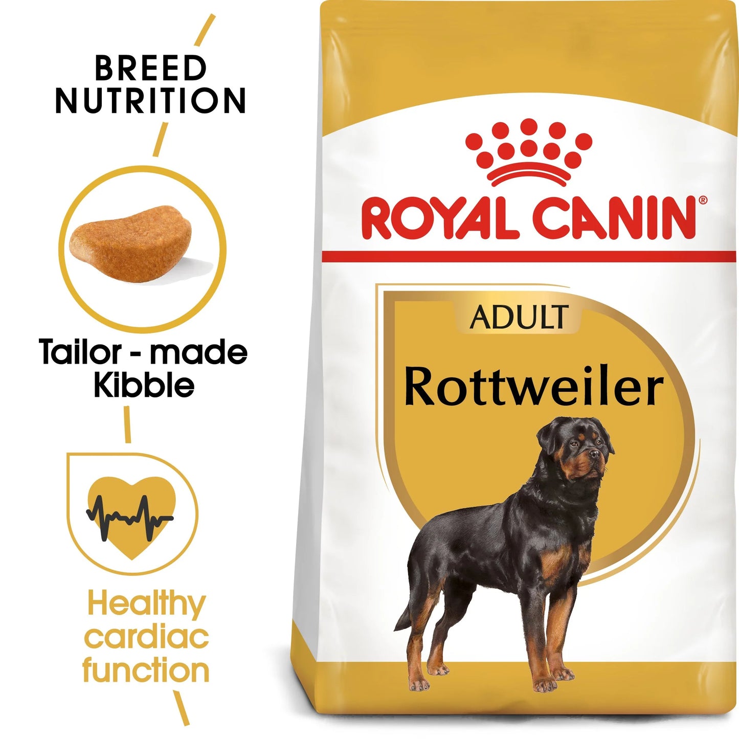 Royal Canin Rottweiler Adult Dry Food 17kg - Tailix