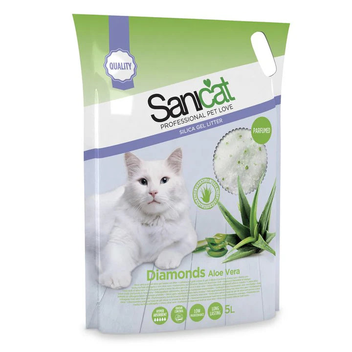 Sanicat Cat Litter Silica Gel Aloe Vera 5L - Tailix