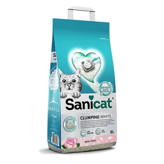 Sanicat Clumping Cat Litter Rose Petal 8L - Tailix
